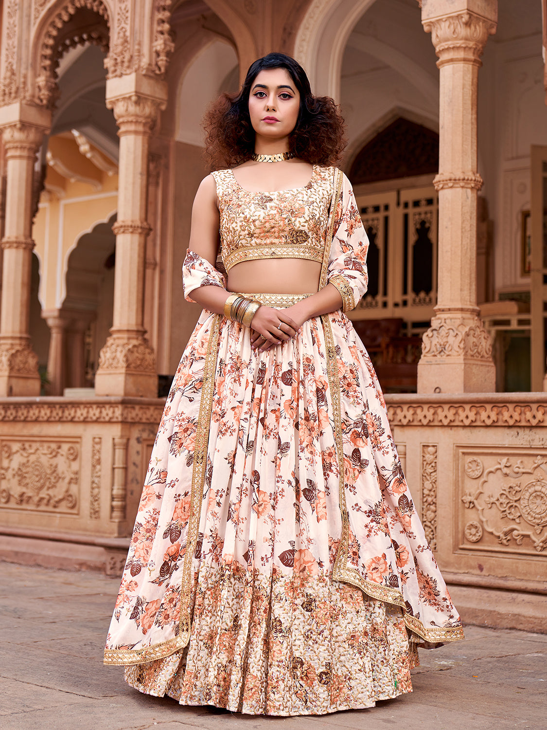 Floral lehenga choli hotsell