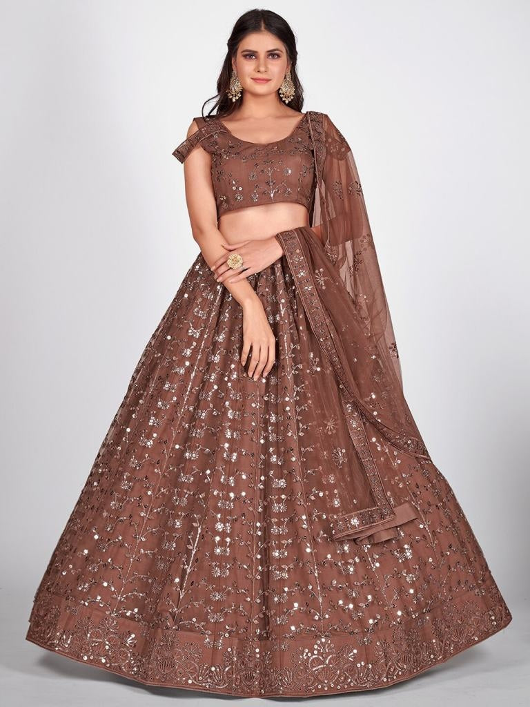 Champagne silver lehenga and blouse