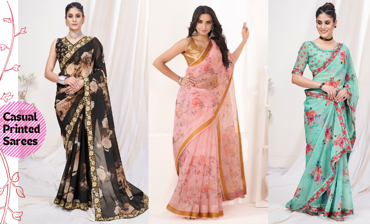 DIGITAL PRINTED SAREES ARE MUST HAVE TO CLOSET LOVING WARDROBE