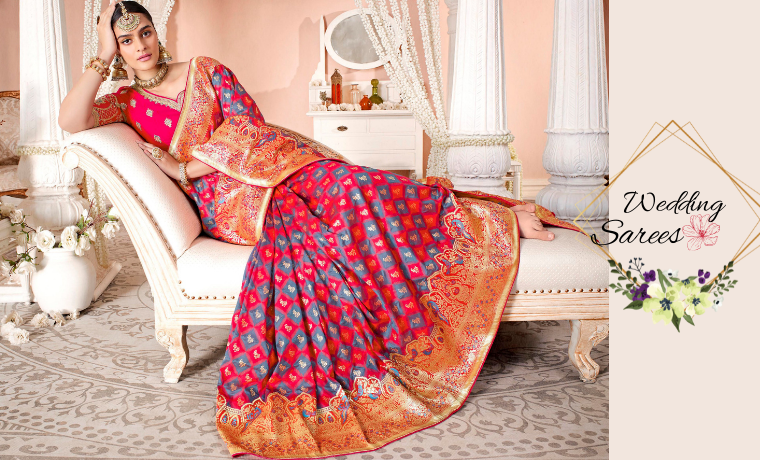 SHOP FOR EXCLUSIVE WEDDING SAREES ONLINE | SHOPGARB