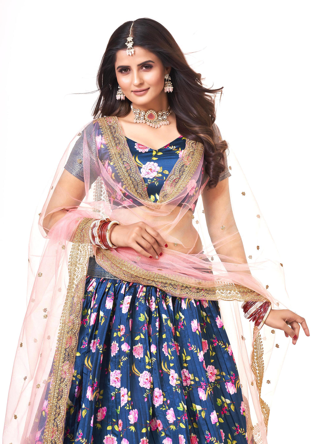Get Firozi Zari Work Bridal Lehenga By ANK Brand at Rs.10999/Piece in surat  offer by Ank Enterprise