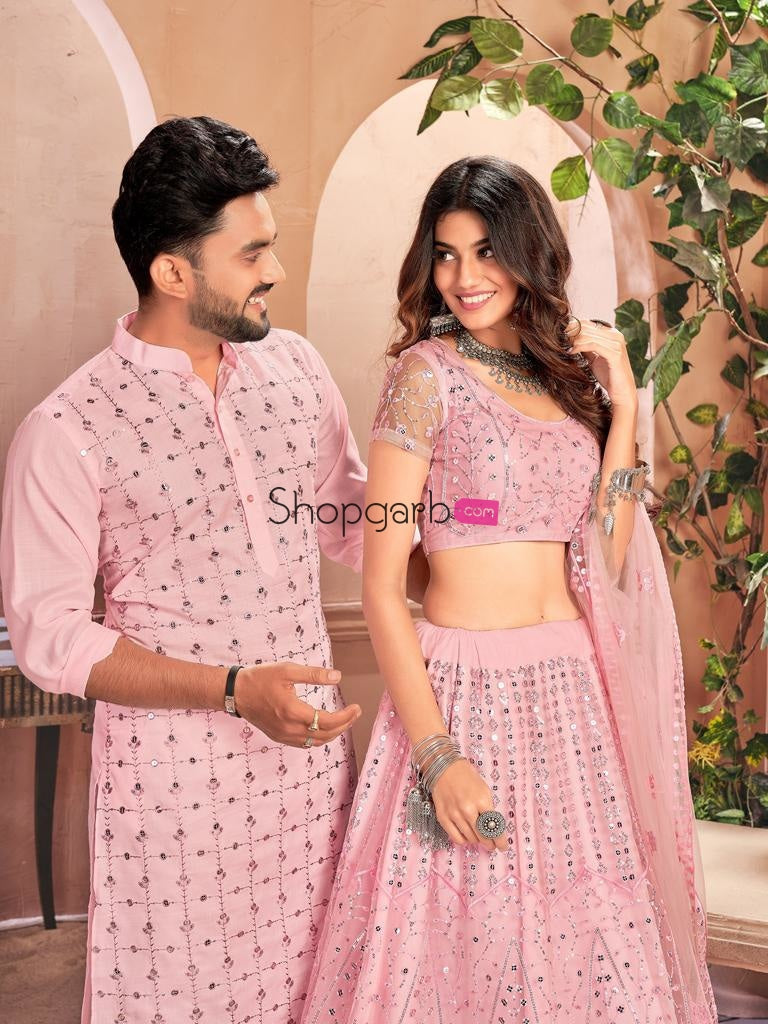 Buy Pink Color Lehenga Choli For Haldi & sangeet – Shopgarb Store